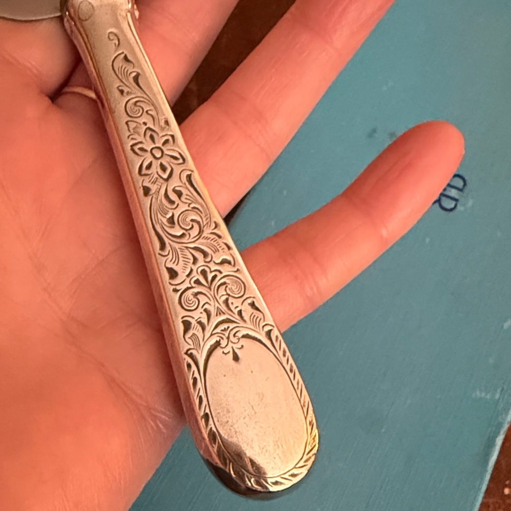 BIRKS Sterling handle Pie Cake Server London Engraved - Picture 6 of 6